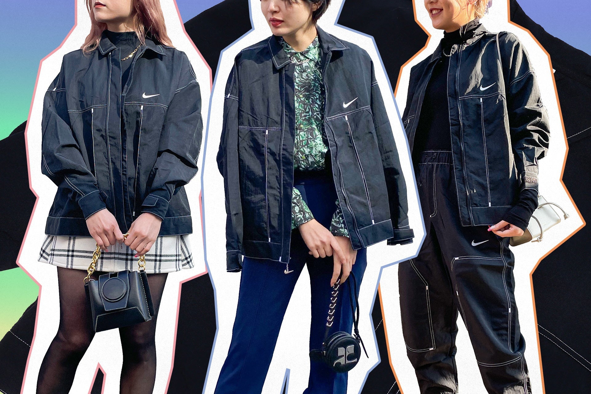 Mix and Match #10 NIKE｜Wmns Nsw Swoosh Woven Jacket-Forget-me-nots Online Store