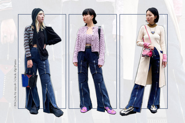 Mix and Match#20 Cycle by myob｜ Circle Zip Pants